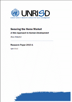 Securing the Home Market: A New Approach to Korean Development